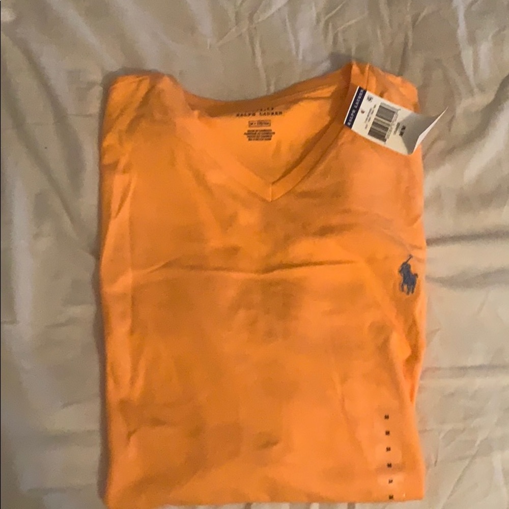 Orange polo t